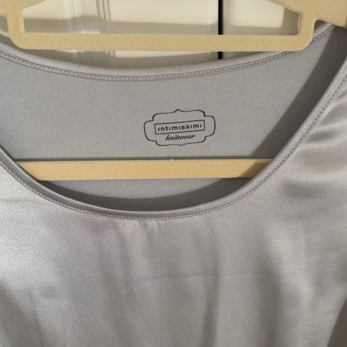 Intimissimi Sleeveless blouse made of silk and modal new, size M, gray