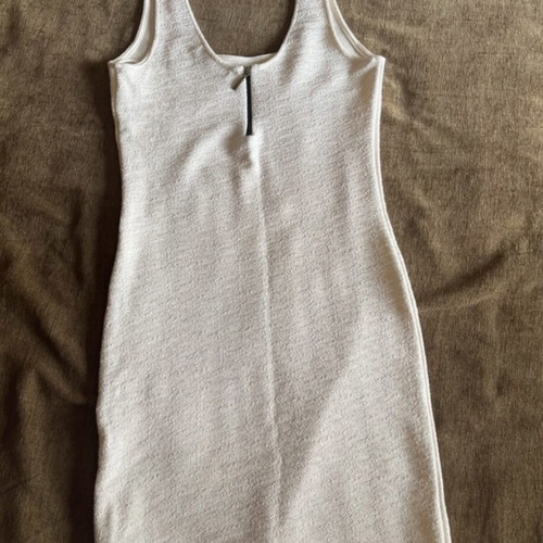 Bershka white dress like new, fits smaller size L
