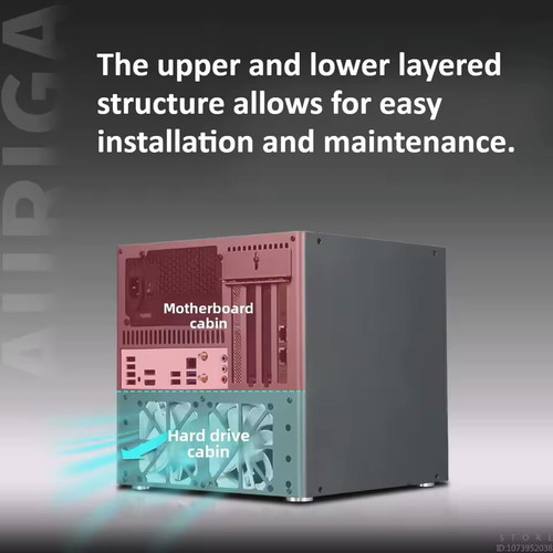 Auriga NAS chassis aluminum new