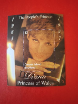 Princess Diana Scotland 1997 FEGE luxury stamp like new