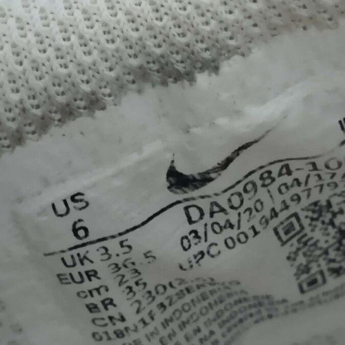 Nike white sneakers used, EU 36.5, casual athletic shoes
