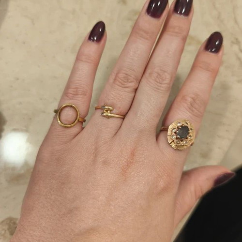 Ethnasia ring new, gold color