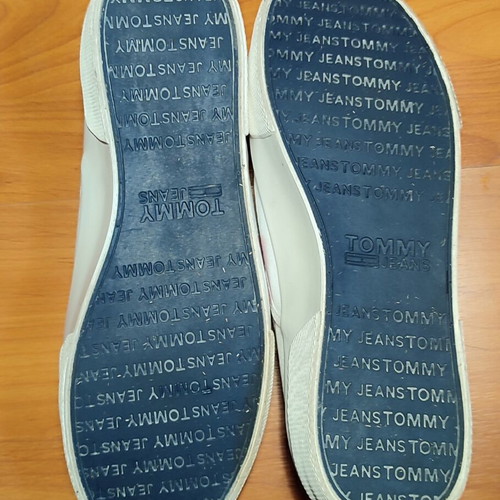 Tommy Jeans Slip On casual shoes white used, size 44.5-45