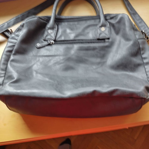 Large Enrico Benetti women's bag like new, dark gray with many pockets