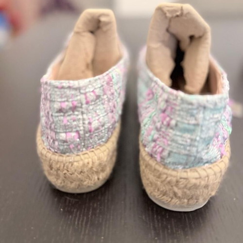 Manebí Pastel Tweed Espadrilles Size 40 with Box