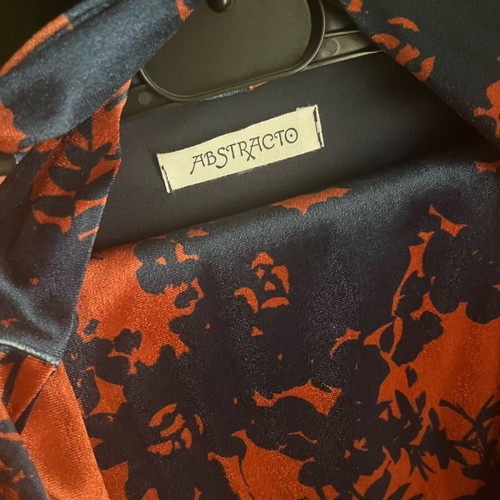 Abstracto set με kimono-pants σαν καινούργιο, πορτοκαλί και μπλε