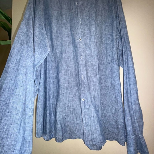 Manetti linen shirts like new, pack of 2, blue and green, XL