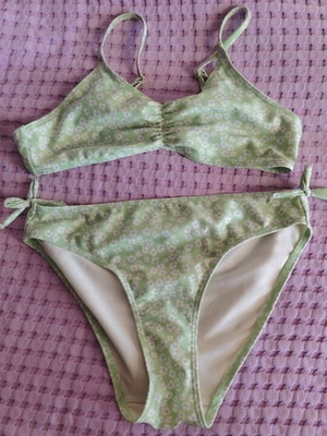 H&M girls' bikini swimsuit 8-10 years, adjustable straps, clip top