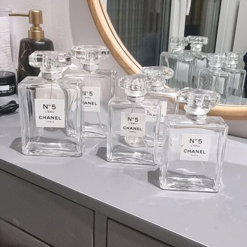 Chanel No5 empty bottles used, pack of 5, 200ml and 100ml