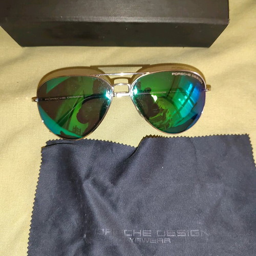 Porsche Design sunglasses used, silver color