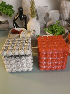 Decorative vase box like new for candle or decor