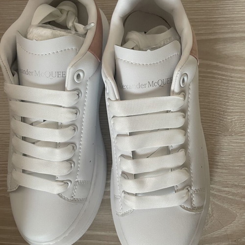 Alexander McQueen Women's Sneakers New White and Pink Size 38