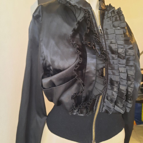 Black cardigan used, size small, V & M