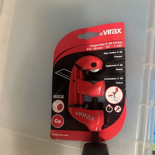 Virax Copper Pipe Cutter C28 new
