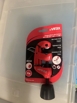 Virax Copper Pipe Cutter C28 new