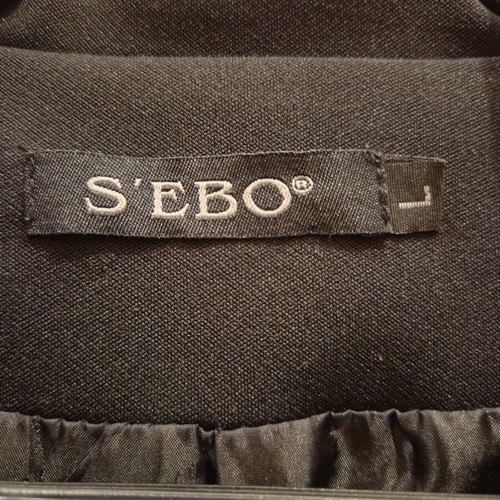 Black jacket with sleeve details, like new, size small
