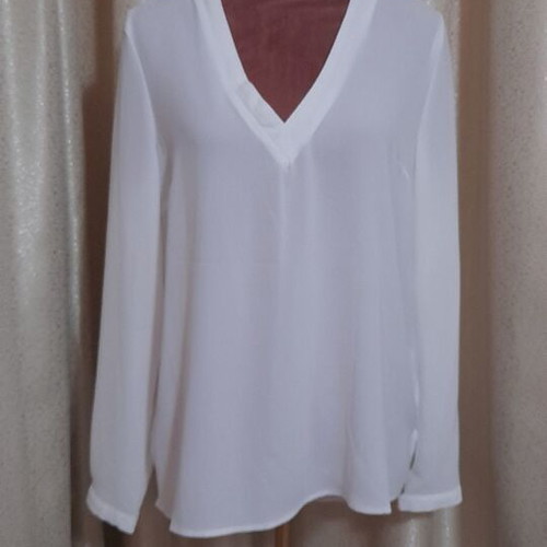 Janina white women's blouse, size 36 M