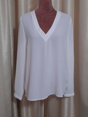 Janina white women's blouse, size 36 M