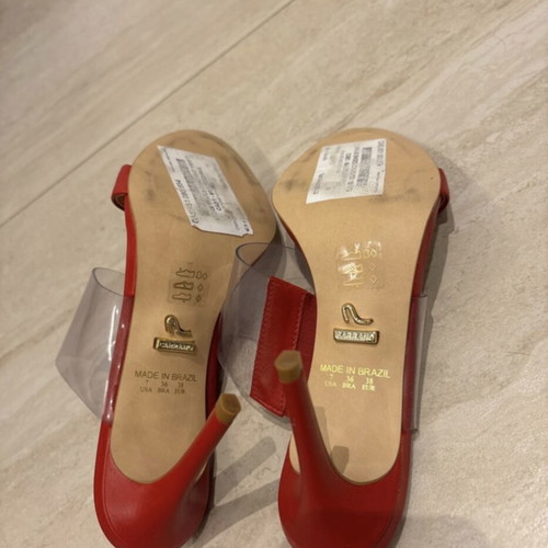 Carrano high-heel red sandals like new, size 38
