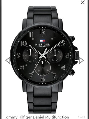 Tommy Hilfiger Daniel Multifunction men's watch like new, all-black