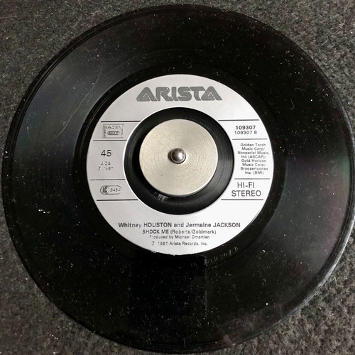 Whitney Houston Didn't We Almost Have It All vinyl 7" single, like new