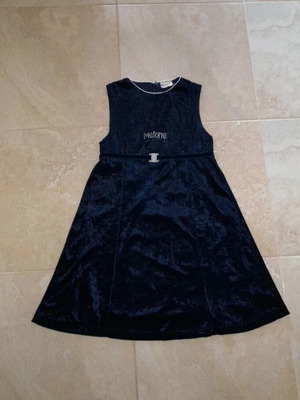 Velvet dress dark blue new for 14 years old