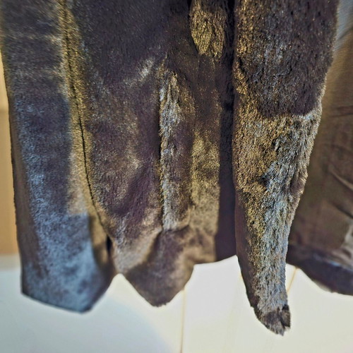 Zara black eco fur like new, size L