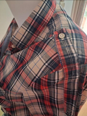 Zara shirt like new, size M, blue and red plaid