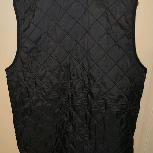 Barbour vest navy blue Large like new