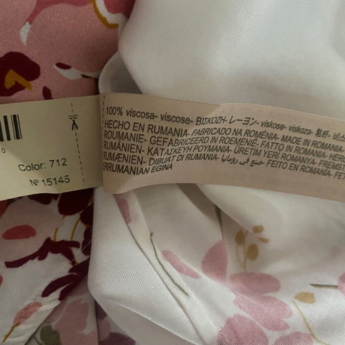 Massimo Dutti shirt like new, size 40, white and pink