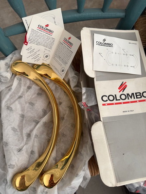 Λαβές πόρτας Colombo Design MN 16 FS 02 καινούριες, γυαλιστερό χρυσό