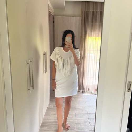 Trash & Luxury dress new, one size, white