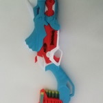 Nerf Tricerablast Dinosquad with 7 darts like new