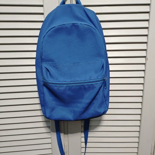 Adidas backpack blue used for daily activities