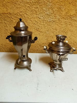 Russian samovars used, set of 2, electric from 1974