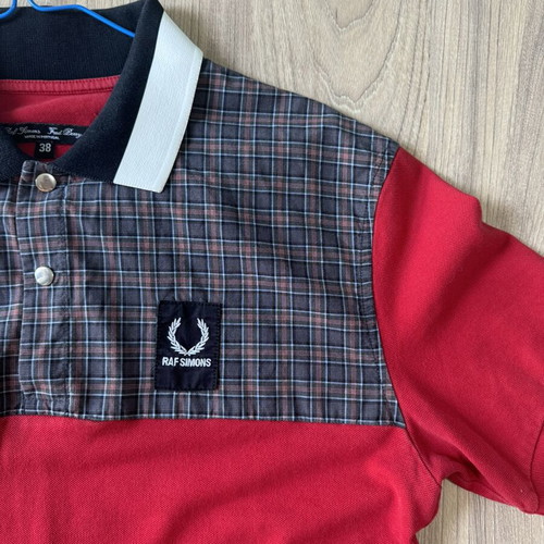 Fred Perry x Raf Simons Polo T-Shirt Limited Edition, like new, red