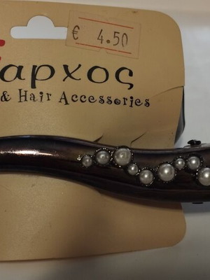 Hair Clip Ramfos Exarchos with Pearls new