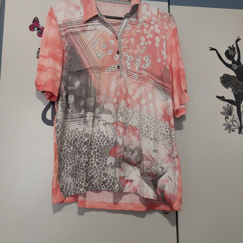 Multicolor summer blouse, breathable, size XL