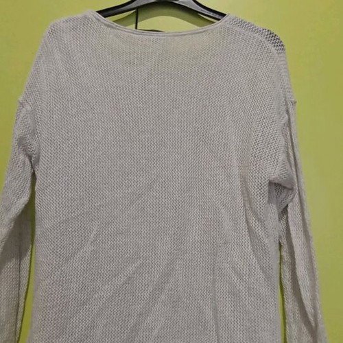 Bonita blouse like new, ice white with mesh fabric