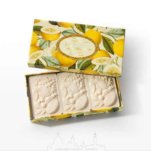 Saponificio Artigianale Fiorentino Lemon soap set, 3 pieces