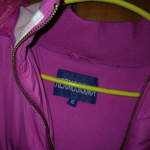 Fuchsia Sleeveless Jacket used, size Medium-Large