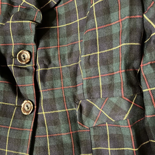 Checked striped jacket, soft comfortable fabric