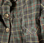 Checked striped jacket, soft comfortable fabric