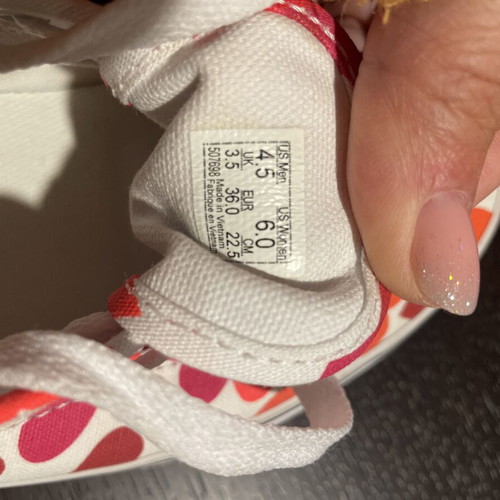 Vans shoes with hearts size 36 like new