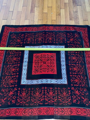 Leonardi Vintage Scarf Floral & Geometric Pattern 85x85 cm like new