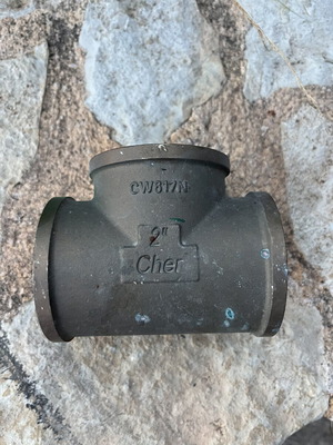 Cher brass water pipe connector new