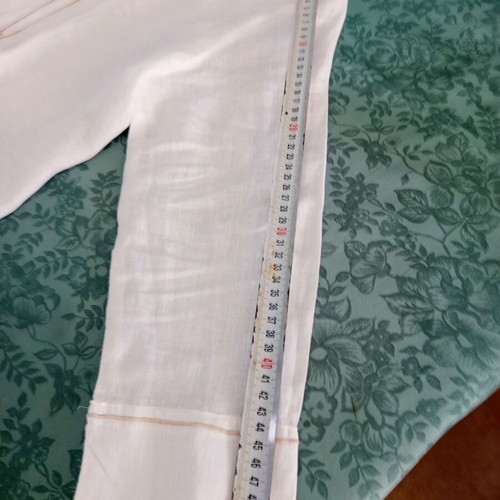 Raxevsky White Linen Shirt Tunic Size M Like New