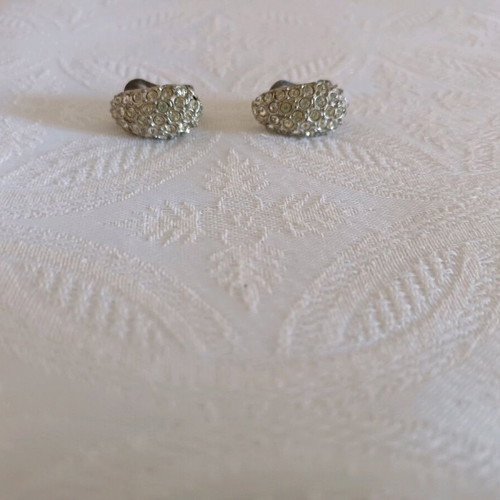 Vintage earrings with rhinestones like new