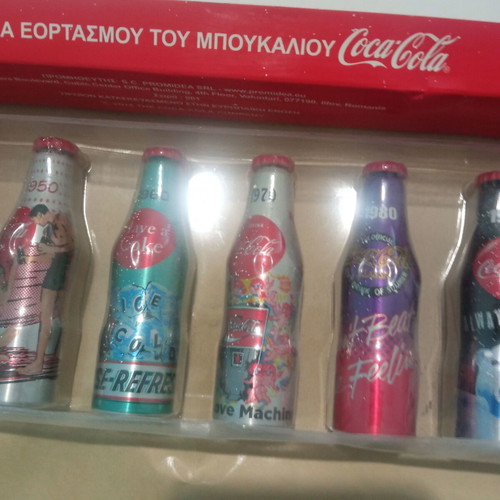 Coca-Cola Mini Bottles 100 Years Collectible Set like new