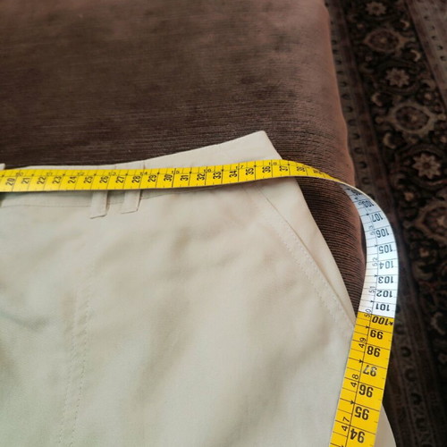 Skirt light olive knee-length, new, cotton with polyester, size S